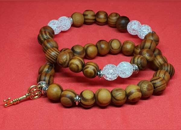 Wood Bead Matching Bracelets