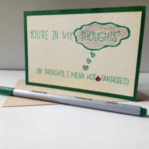 Naughty Cards – You’re in my thoughts